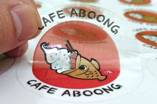 Tem decal trong dán ly cafe